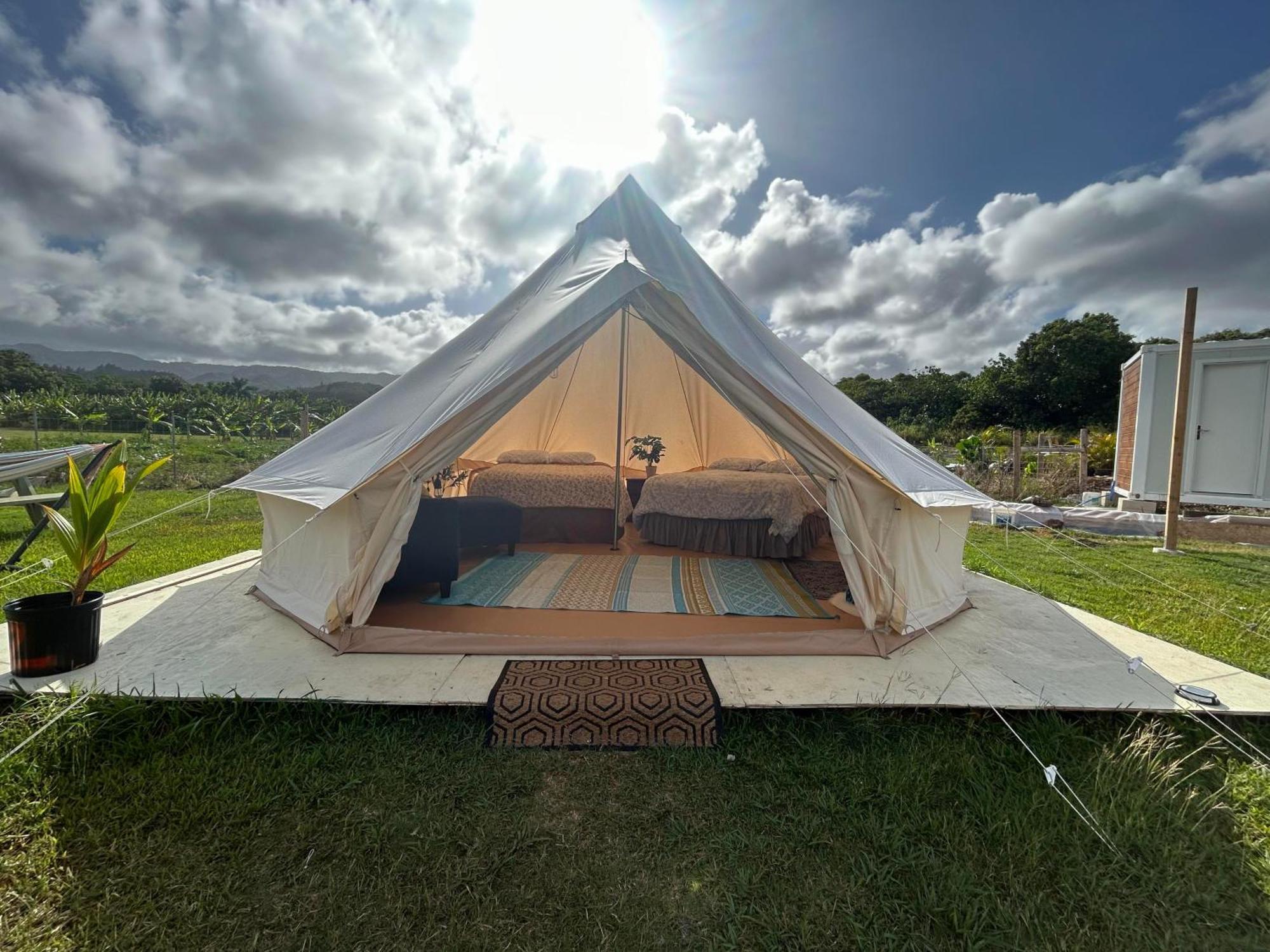 Maleka Farm: Tent Glamping North Shore Oahu Laie Exterior foto