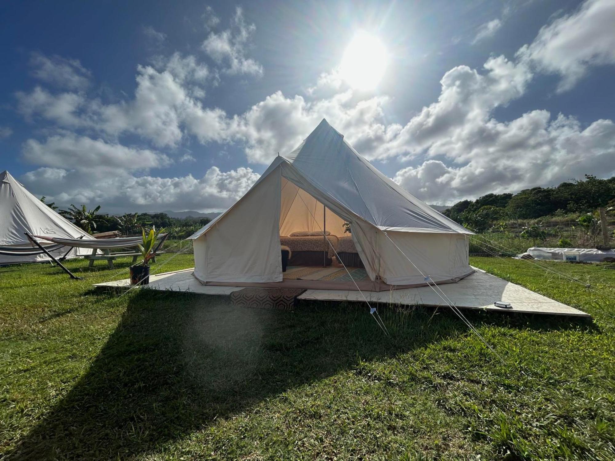 Maleka Farm: Tent Glamping North Shore Oahu Laie Exterior foto