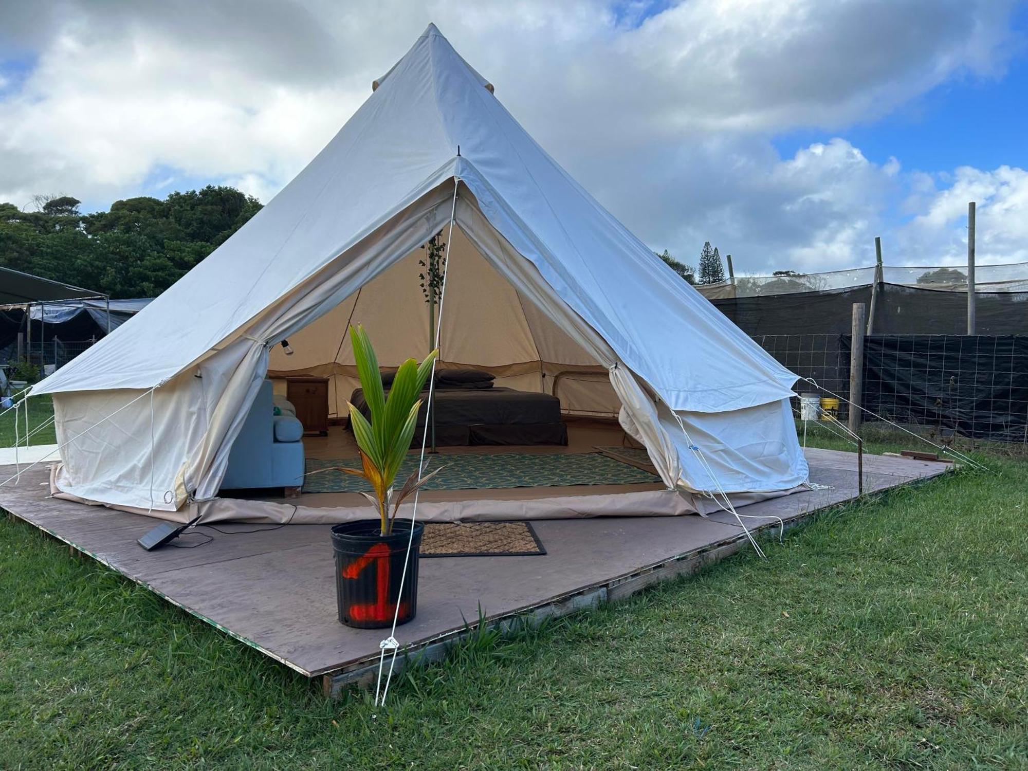 Maleka Farm: Tent Glamping North Shore Oahu Laie Exterior foto